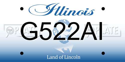 G522AI Illinois License Plate