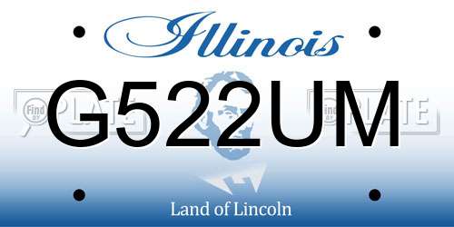 G522UM Illinois License Plate
