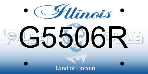 G5506R Illinois License Plate