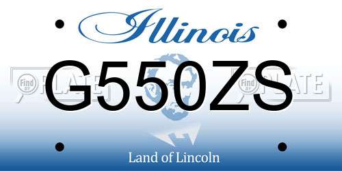 G550ZS Illinois License Plate
