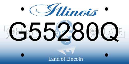 G55280Q Illinois License Plate