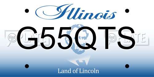 G55QTS Illinois License Plate