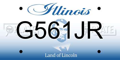 G561JR Illinois License Plate