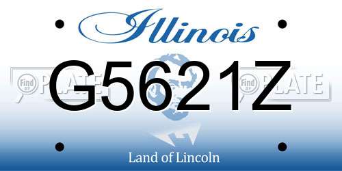 G5621Z Illinois License Plate