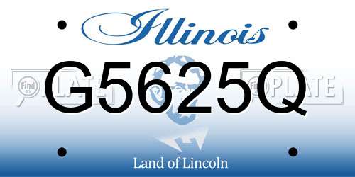 G5625Q Illinois License Plate