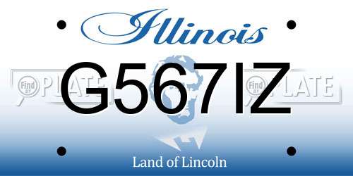 G567IZ Illinois License Plate