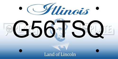 G56TSQ Illinois License Plate
