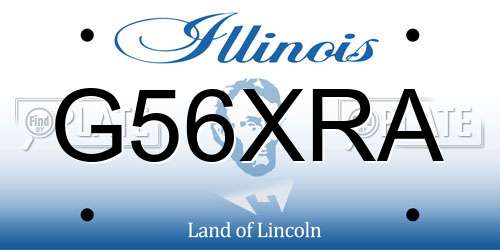 G56XRA Illinois License Plate