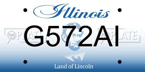 G572AI Illinois License Plate