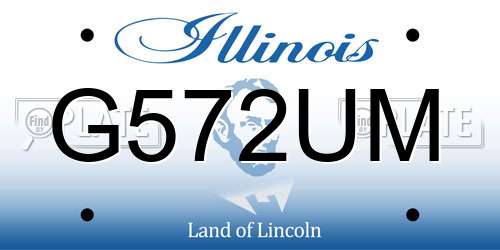 G572UM Illinois License Plate