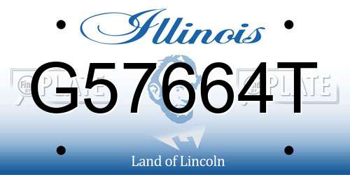 G57664T Illinois License Plate