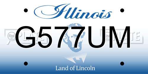 G577UM Illinois License Plate