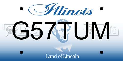 G57TUM Illinois License Plate