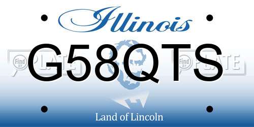 G58QTS Illinois License Plate