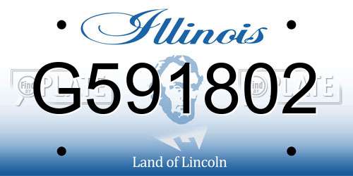 G591802 Illinois License Plate