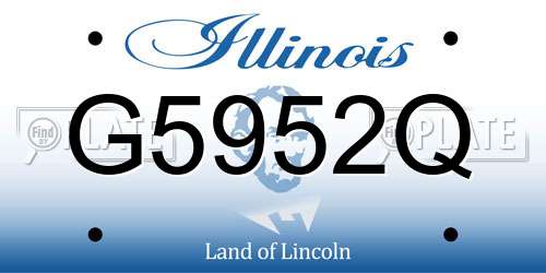 G5952Q Illinois License Plate