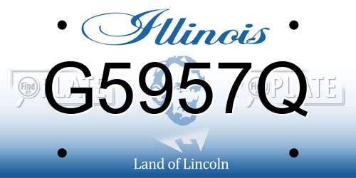 G5957Q Illinois License Plate