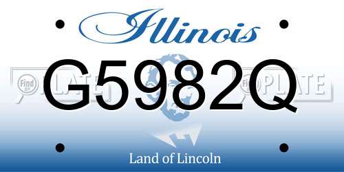 G5982Q Illinois License Plate