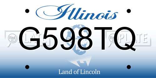 G598TQ Illinois License Plate