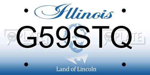 G59STQ Illinois License Plate