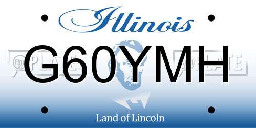 G60YMH Illinois License Plate