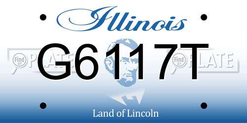 G6117T Illinois License Plate