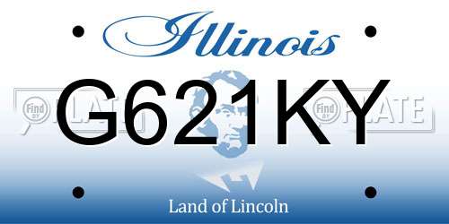 G621KY Illinois License Plate