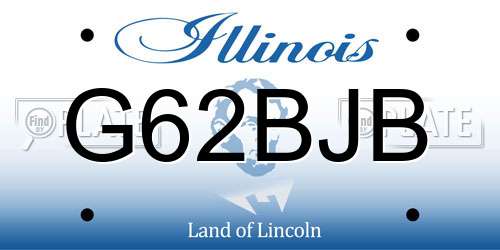 G62BJB Illinois License Plate