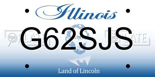 G62SJS Illinois License Plate