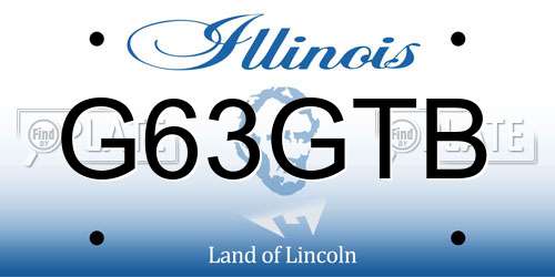 G63GTB Illinois License Plate