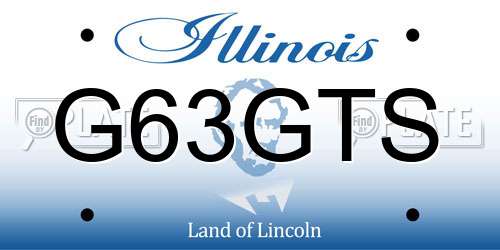 G63GTS Illinois License Plate