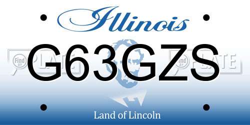 G63GZS Illinois License Plate