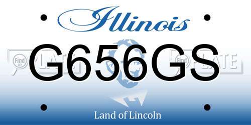 G656GS Illinois License Plate