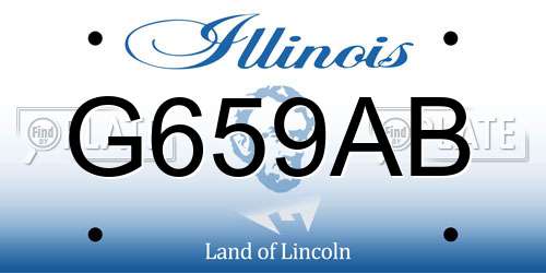 G659AB Illinois License Plate