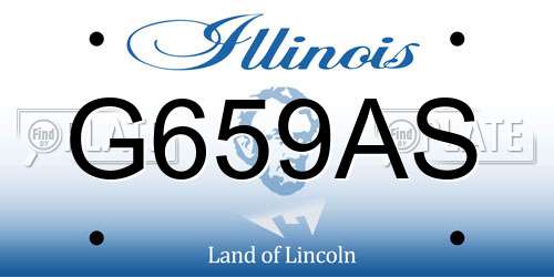 G659AS Illinois License Plate