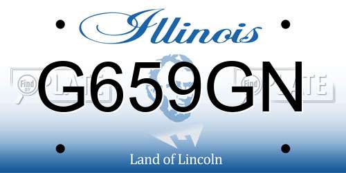 G659GN Illinois License Plate