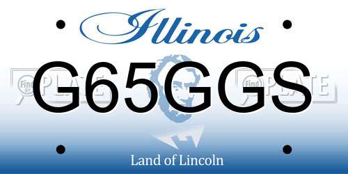 G65GGS Illinois License Plate