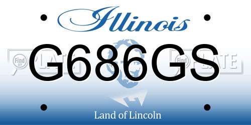G686GS Illinois License Plate
