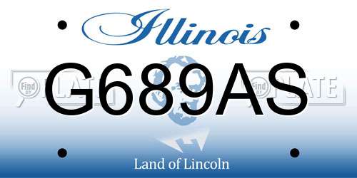 G689AS Illinois License Plate