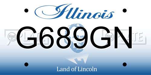 G689GN Illinois License Plate