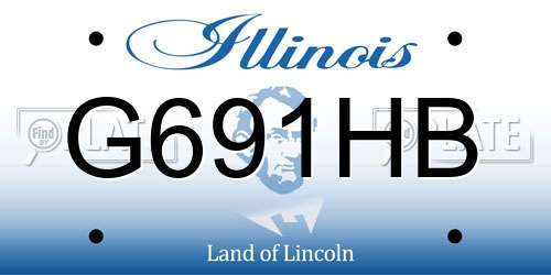 G691HB Illinois License Plate
