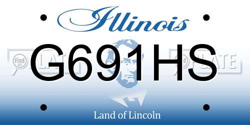G691HS Illinois License Plate