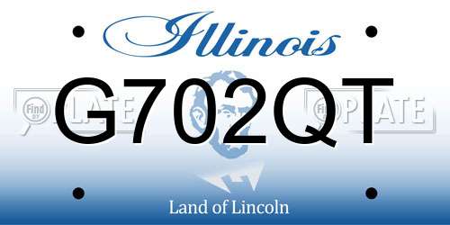 G702QT Illinois License Plate
