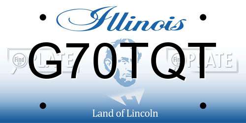G70TQT Illinois License Plate