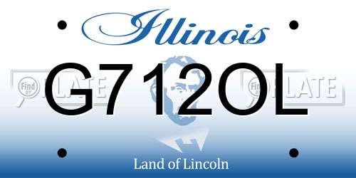 G712OL Illinois License Plate