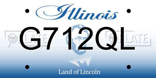 G712QL Illinois License Plate