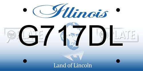G717DL Illinois License Plate