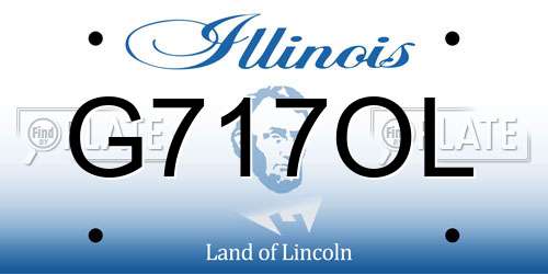 G717OL Illinois License Plate