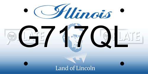 G717QL Illinois License Plate