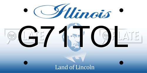G71TOL Illinois License Plate